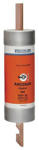 MERIT BRASS Merit Brass A6D250R 600V RK1 Time-delay Fuse 250A