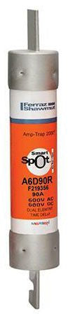 MERIT BRASS Merit Brass A6D90R 600V Class RK1 Time-delay Fuse 90A 5pk