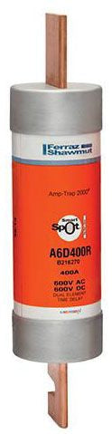 MERIT BRASS Merit Brass A6D400R 600V RK1 Time-delay Fuse 400A