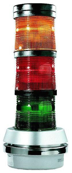 EDWARDS Edwards 101SINHR-N5 120V Ac Red Stack Beacon Light