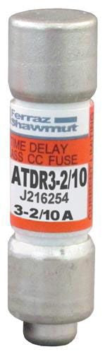 MERSEN Mersen ATDR3-2/10 Time-delay Fuse 600V 3-2/10A 10 Pack