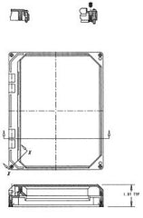 ABB Abb NI1614W Hinged Window Kit 16x14 Enclosure