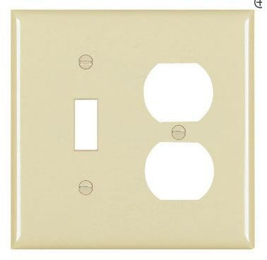LEGRAND Legrand TP18-BK 2-gang Duplex Switch Wallplate Black