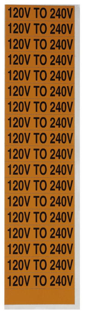 NSI INDUSTRIES Nsi Industries VM-C-36 Voltage Marker 20/208V