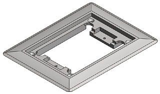 ABB Abb P64CPAL 1-gang Carpet Floor Plate