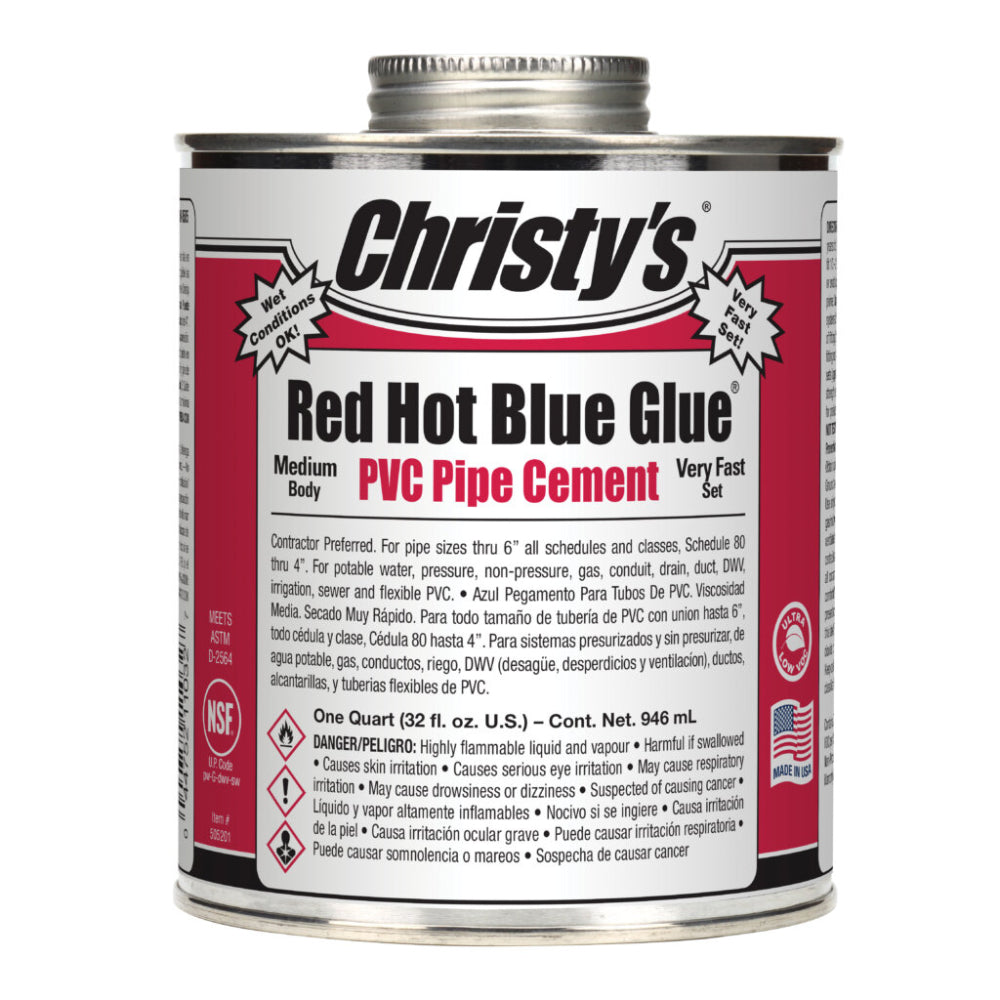 IPS Ips 505201 Low Voc Pvc Cement Blue Quart