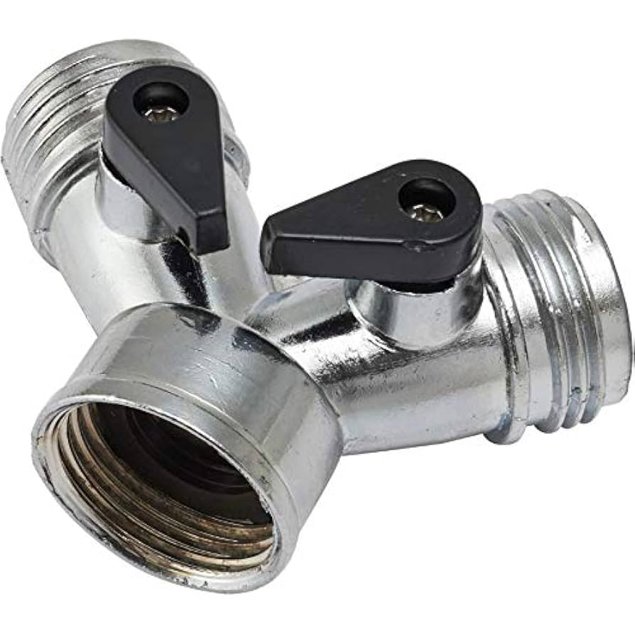 AQUALINE Aqualine HYM-SOC 3/4 in Fht X Mht X Mht Metal Shut-off Hose Wye
