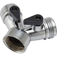 AQUALINE Aqualine HYM-SOC 3/4 in Fht X Mht X Mht Metal Shut-off Hose Wye