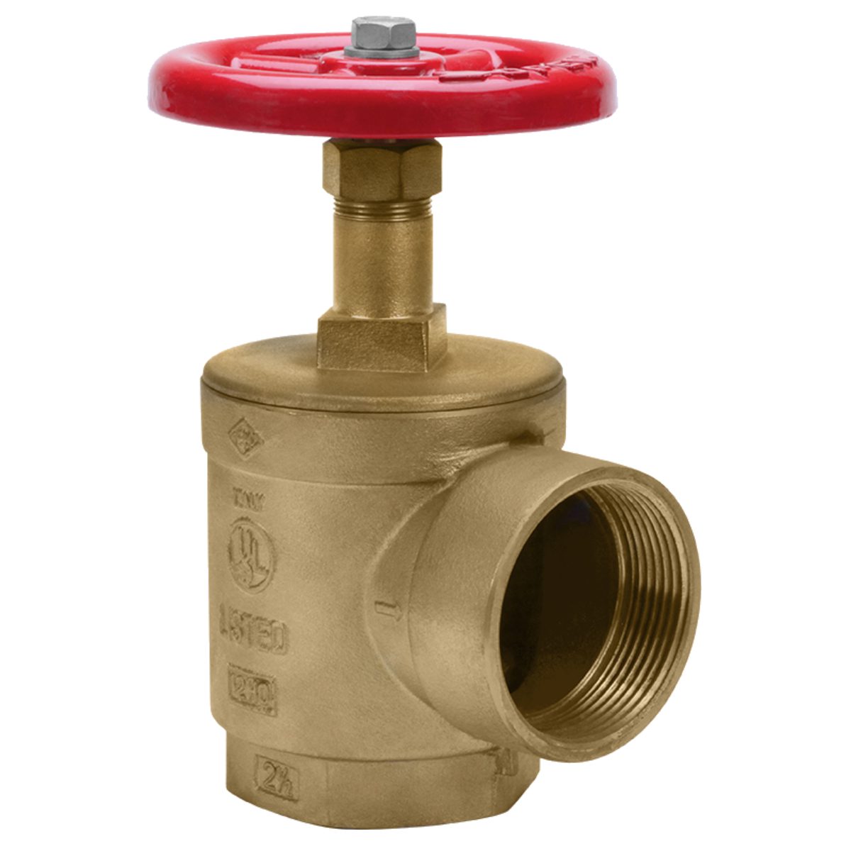 AQUALINE Aqualine FP-AV15M Brass Fire Hose Angle Valve 1.5in