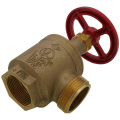 AQUALINE Aqualine FP-AV15M Brass Fire Hose Angle Valve 1.5in
