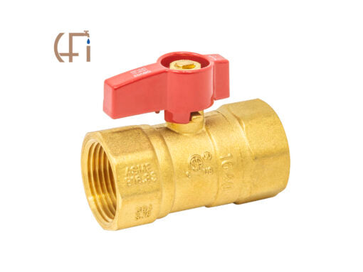 AQUALINE Aqualine GBV-100F Brass Gas Cock 1 Inch Threaded