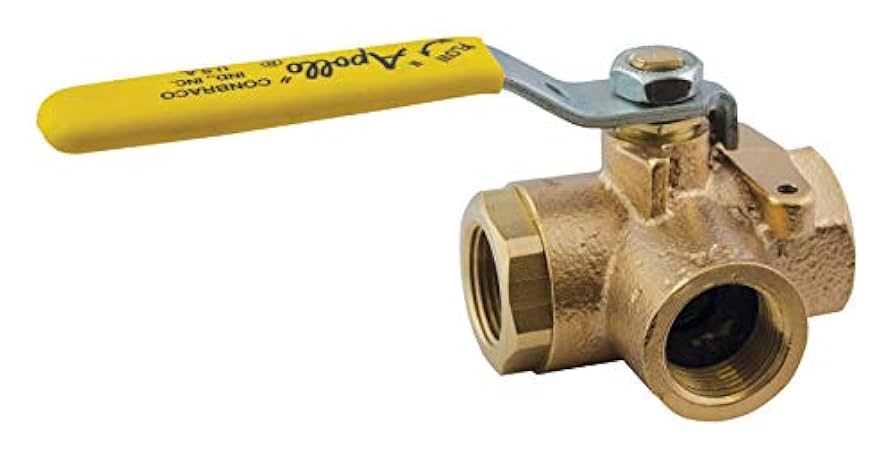 WESTLAKE PIPE & FITTINGS Westlake Pipe Fittings 7060701 3-way Ball Valve 1-1/2 in Brass