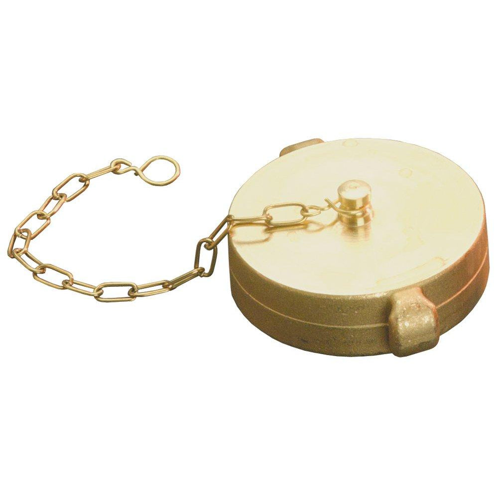 AQUALINE Aqualine FP-CAP15 Brass Fnst Cap with Chain 1.5 in