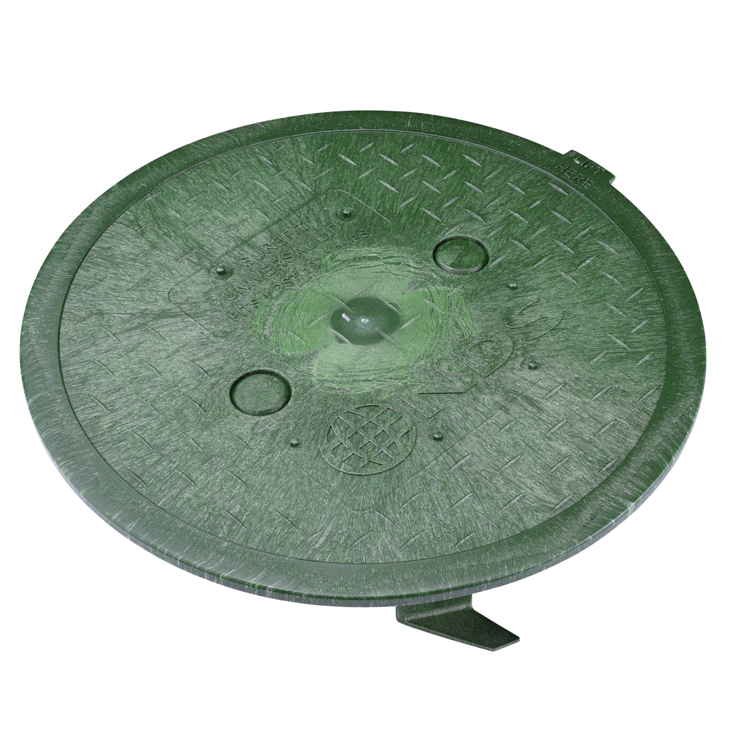 NDS Nds 10RND-UC Surefit Universal Round Green Lid 10 in