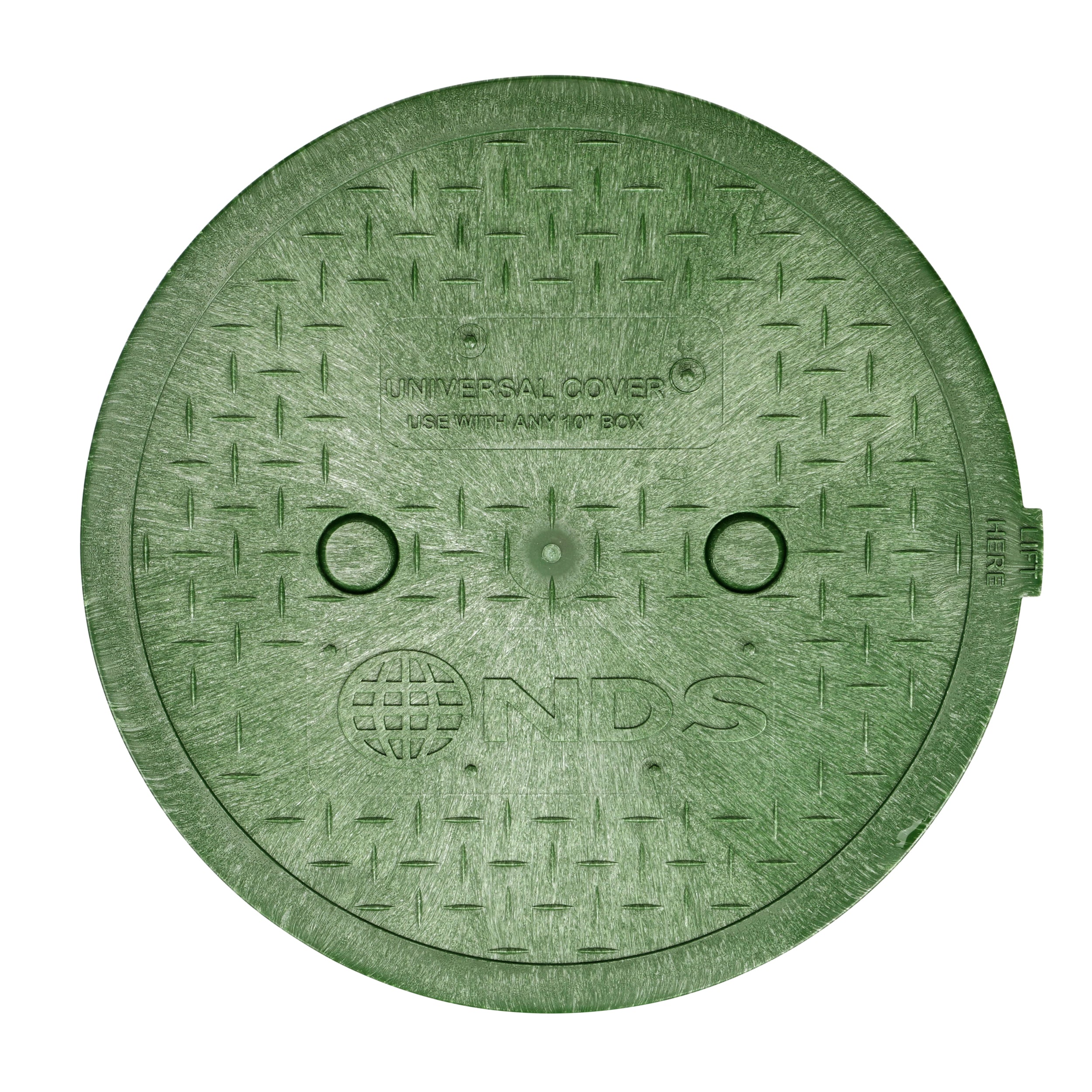 NDS Nds 10RND-UC Surefit Universal Round Green Lid 10 in