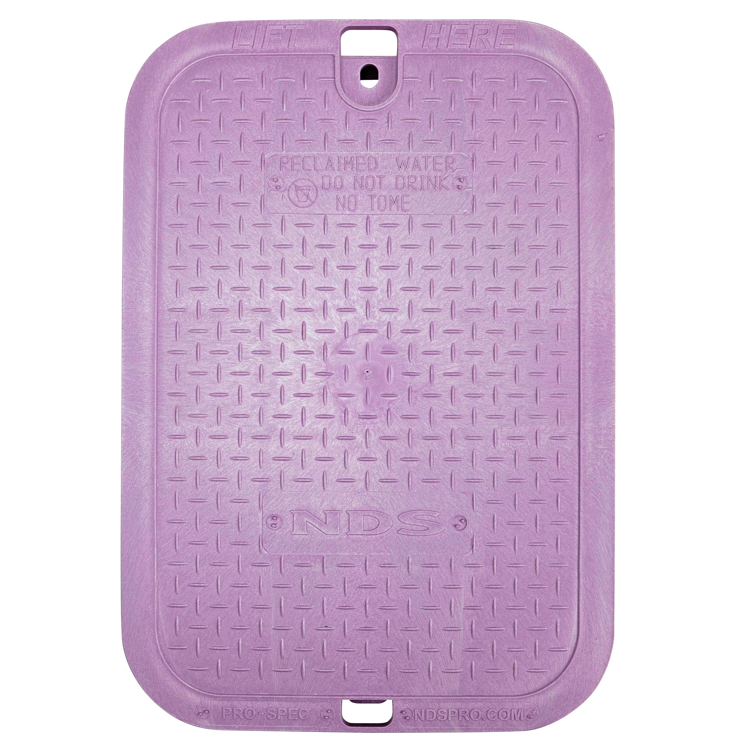 NDS Nds 314PBCR Valve Box 14x19 in Reclaimed Water Purple