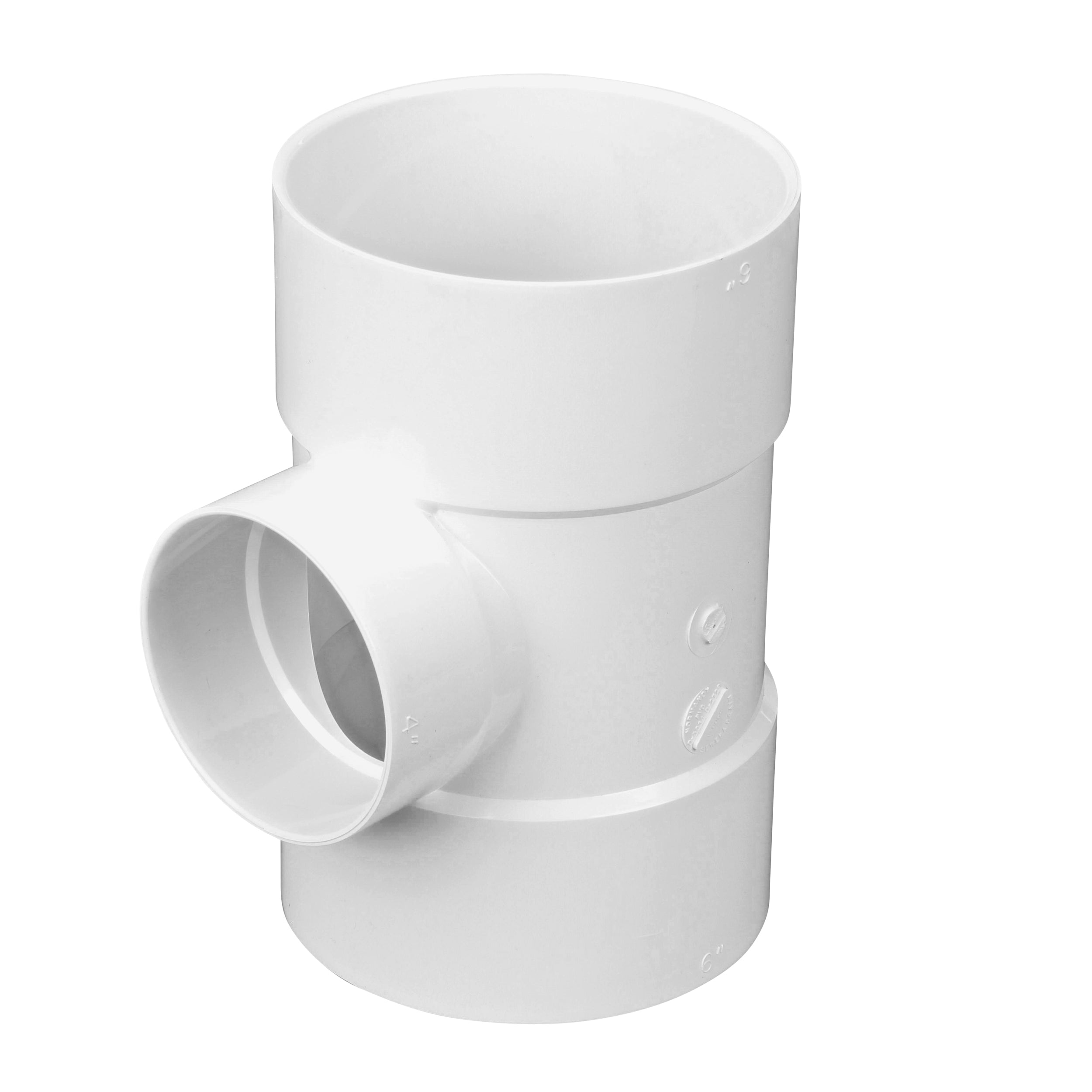 NDS Nds 64P01 SDR-35 Pvc Straight Tee 6x4 in Solvent Weld