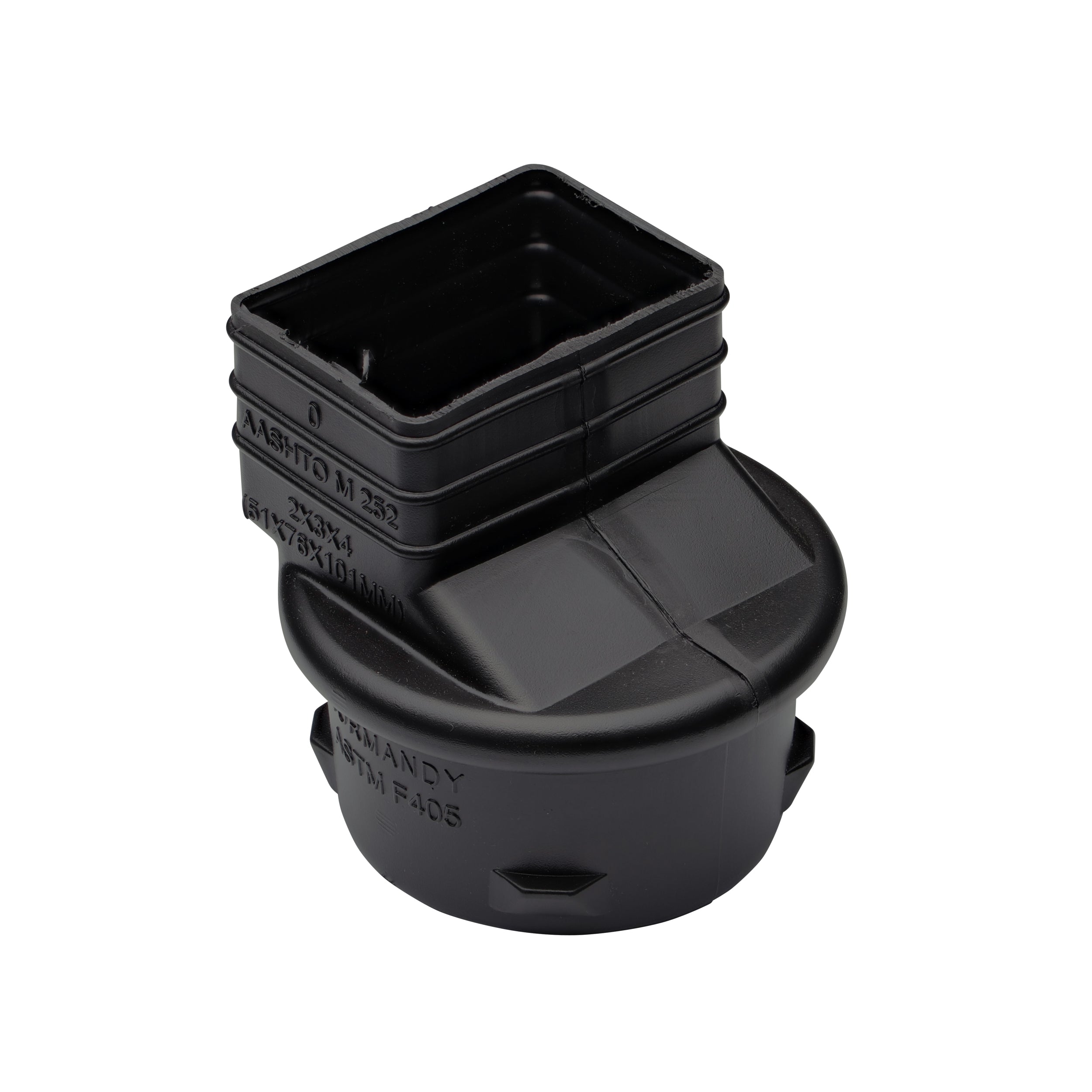 NDS Nds 2 Square Drain Grate 4 Inch Black Plastic