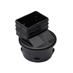 NDS Nds 2 Square Drain Grate 4 Inch Black Plastic