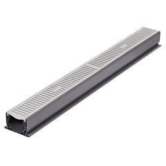 NDS Nds 241 Channel Drain Grate 4 in 2 Ft Gray