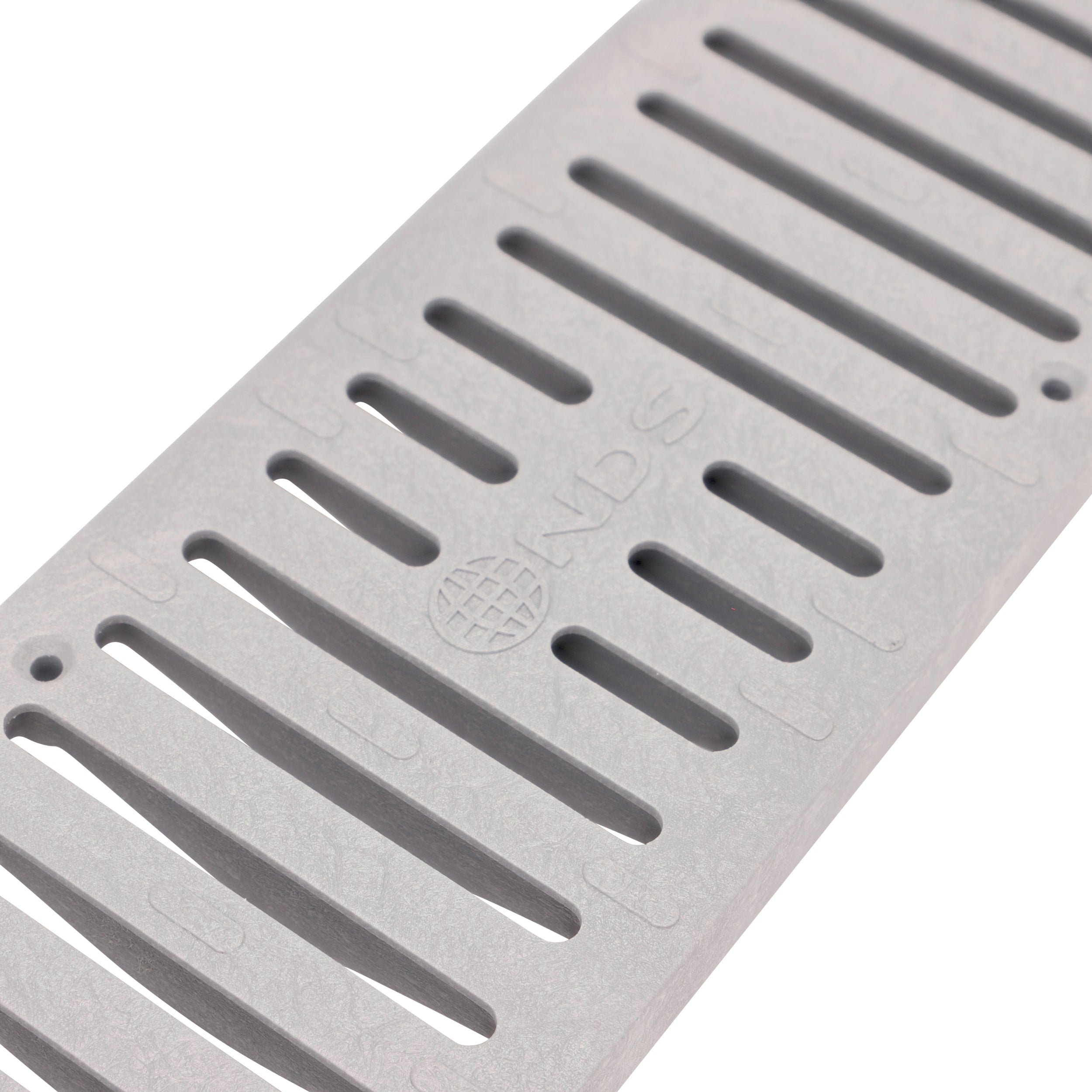 NDS Nds 241 Channel Drain Grate 4 in 2 Ft Gray