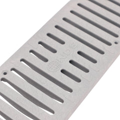 NDS Nds 241 Channel Drain Grate 4 in 2 Ft Gray