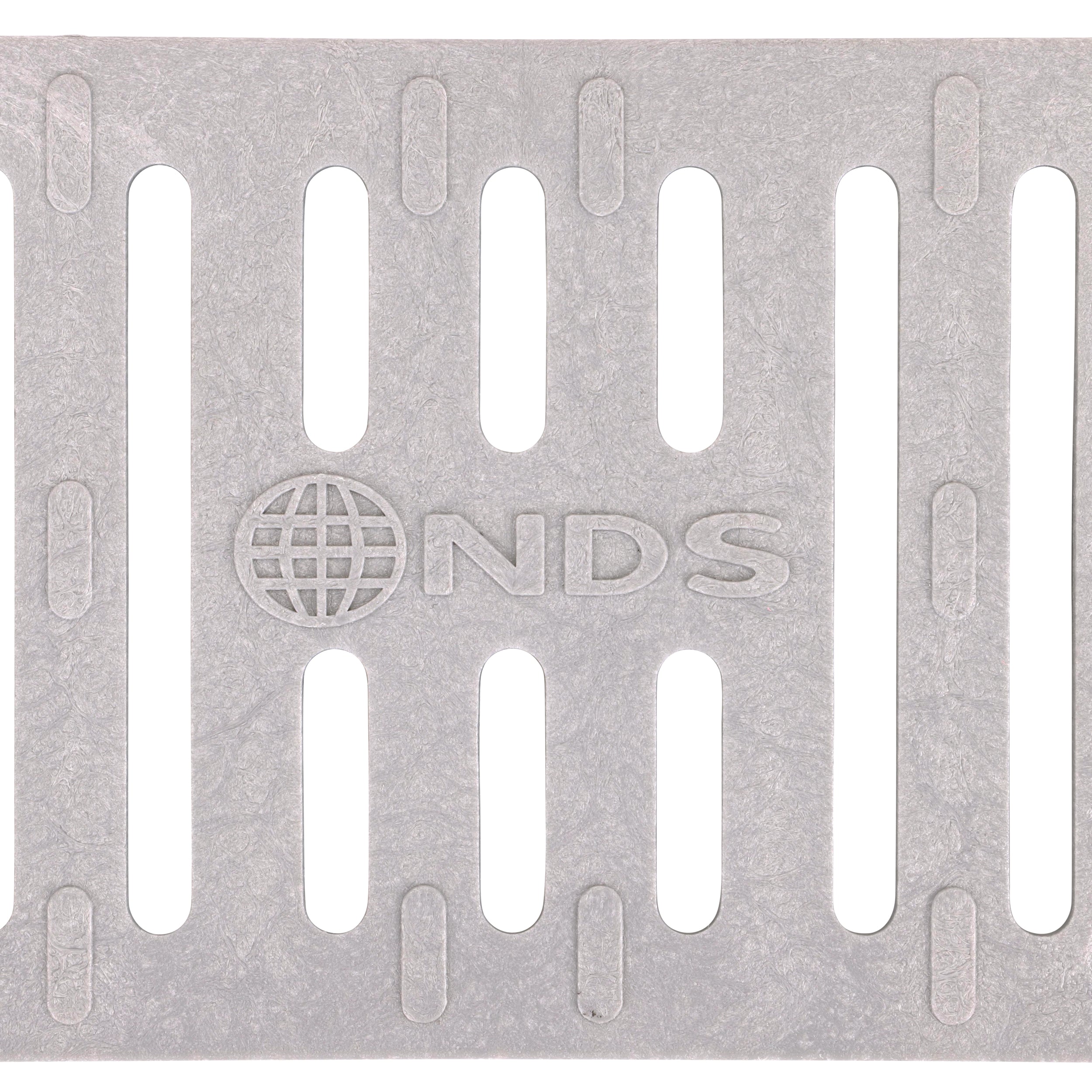 NDS Nds 241 Channel Drain Grate 4 in 2 Ft Gray