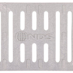 NDS Nds 241 Channel Drain Grate 4 in 2 Ft Gray