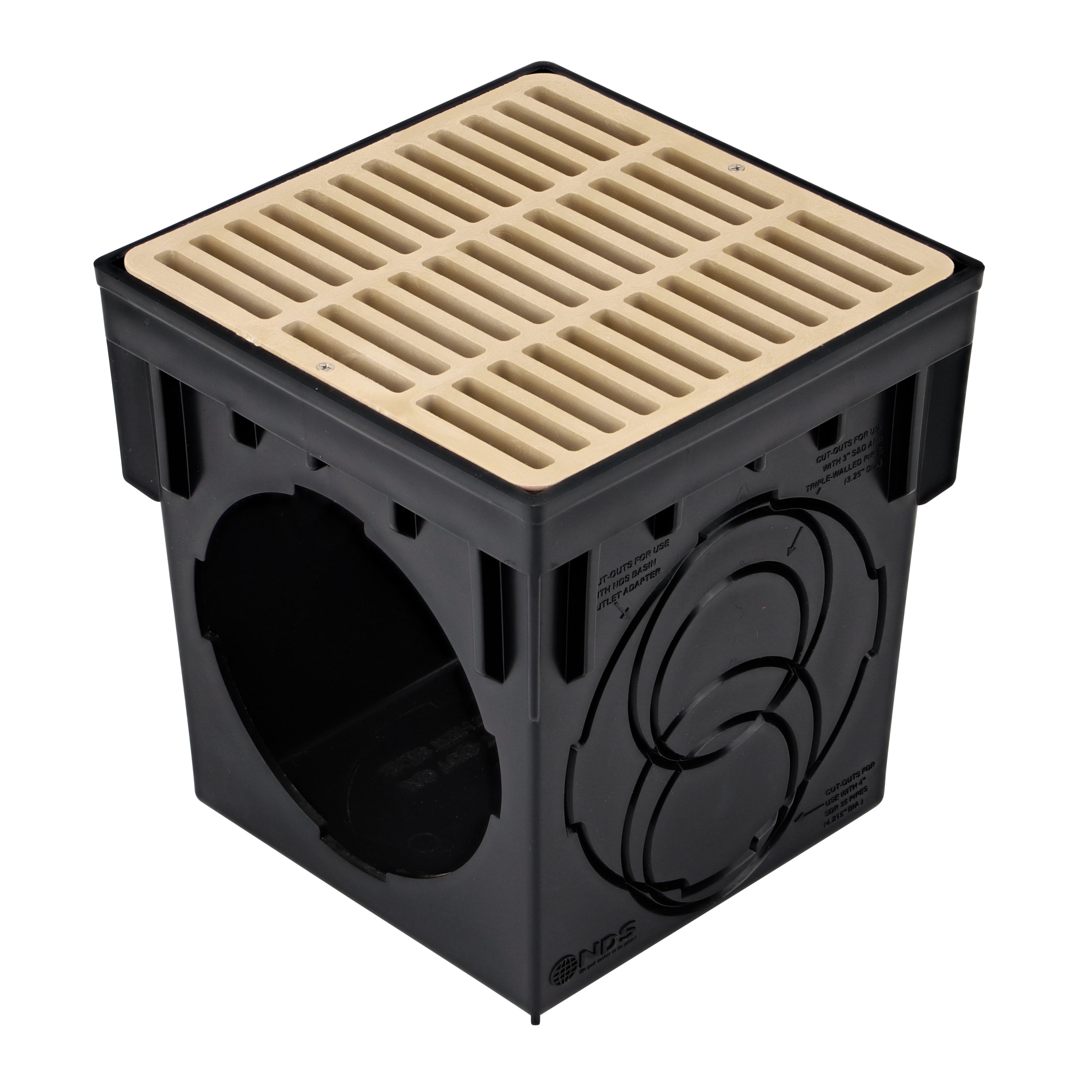 NDS Nds 999S 9 Inch Square Plastic Drain Grate Sand