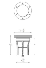 WAC LIGHTING Wac Lighting 5831-CSBZ Inground Light Bronze