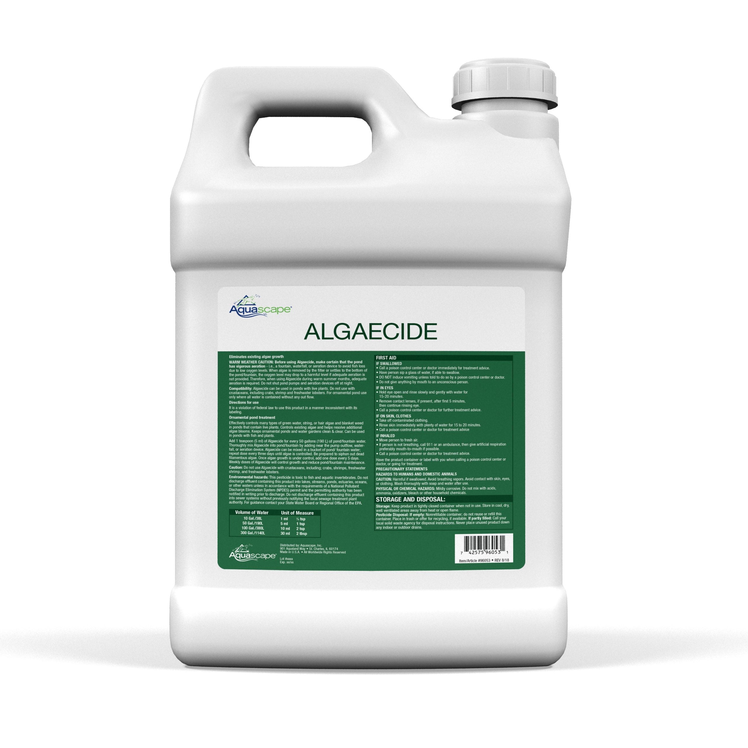 AQUASCAPE Aquascape 96053 Algaecide 2.5 Gallon