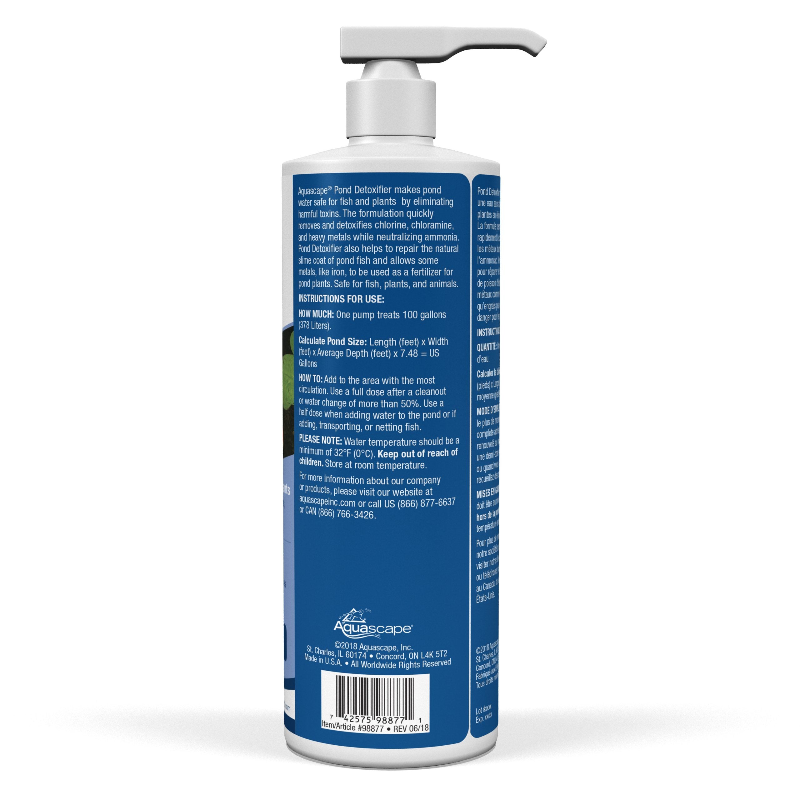 AQUASCAPE Aquascape 98877 Pond Detoxifier 16 Oz