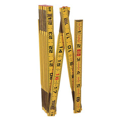 CRESCENT Crescent T656N 5/8 inches x 6 feet Oversized Brick Mason Red End Wood Rule