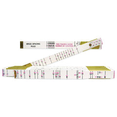 CRESCENT Crescent T656N 5/8 inches x 6 feet Oversized Brick Mason Red End Wood Rule