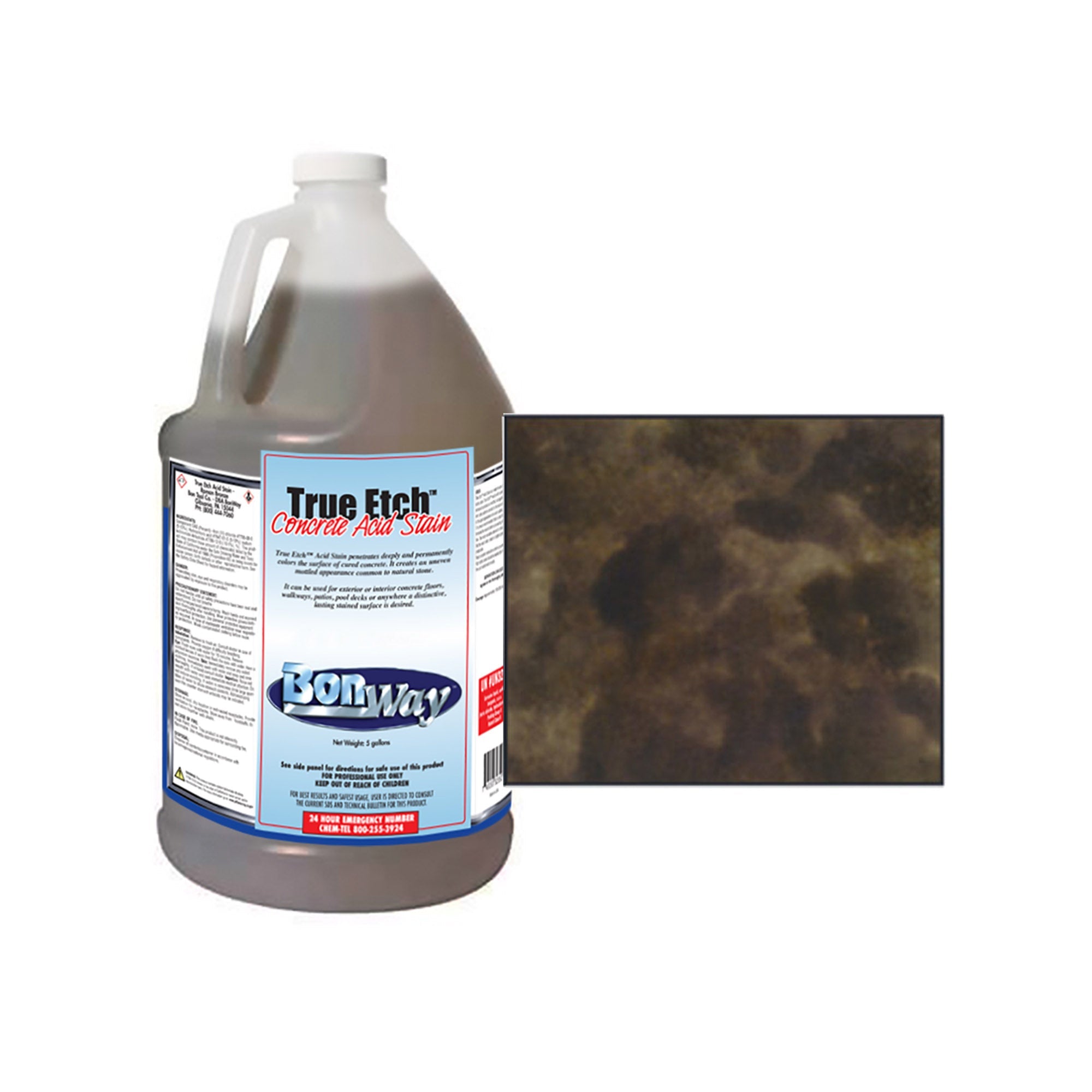 BONWAY Bonway 42-296 True Etch Concrete Acid Stain 1 Gallon