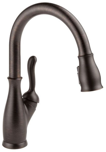 DELTA FAUCET Delta Faucet 9178-RB-DST Leland Pull-Down Kitchen Faucet 1.8 GPM 8 Inch Center