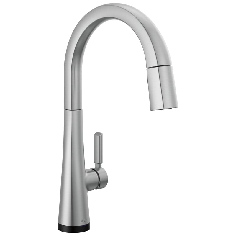 DELTA FAUCET Delta Faucet 9191tl-ar-pr-dst monrovia touchless kitchen faucet single hole