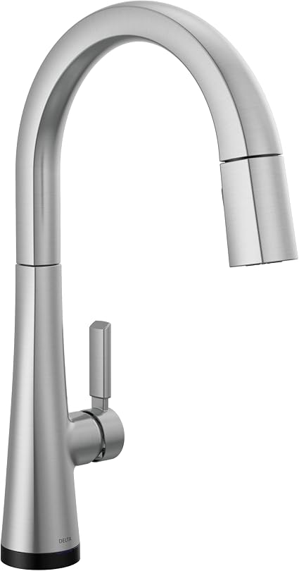 DELTA FAUCET Delta Faucet 9191tl-ar-pr-dst monrovia touchless kitchen faucet single hole