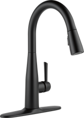 DELTA FAUCET Delta Faucet 9113-BL-DST Essa Single Handle Pull-Down Kitchen Faucet 1.8 GPM Single-hole