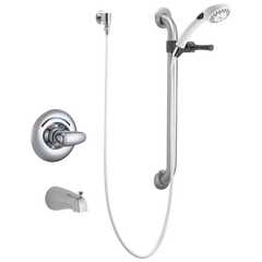 DELTA FAUCET Delta Faucet T13H252 Universal Tub Trim Hand Shower and Grab Bar 24 inch