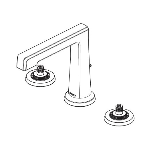 DELTA FAUCET Delta Faucet 65398LF-GLLHP Widespread Lavatory Faucet Levoir 1.5 gpm Flow Rate 4-15/16 in H Spout 6 to 16 in Center