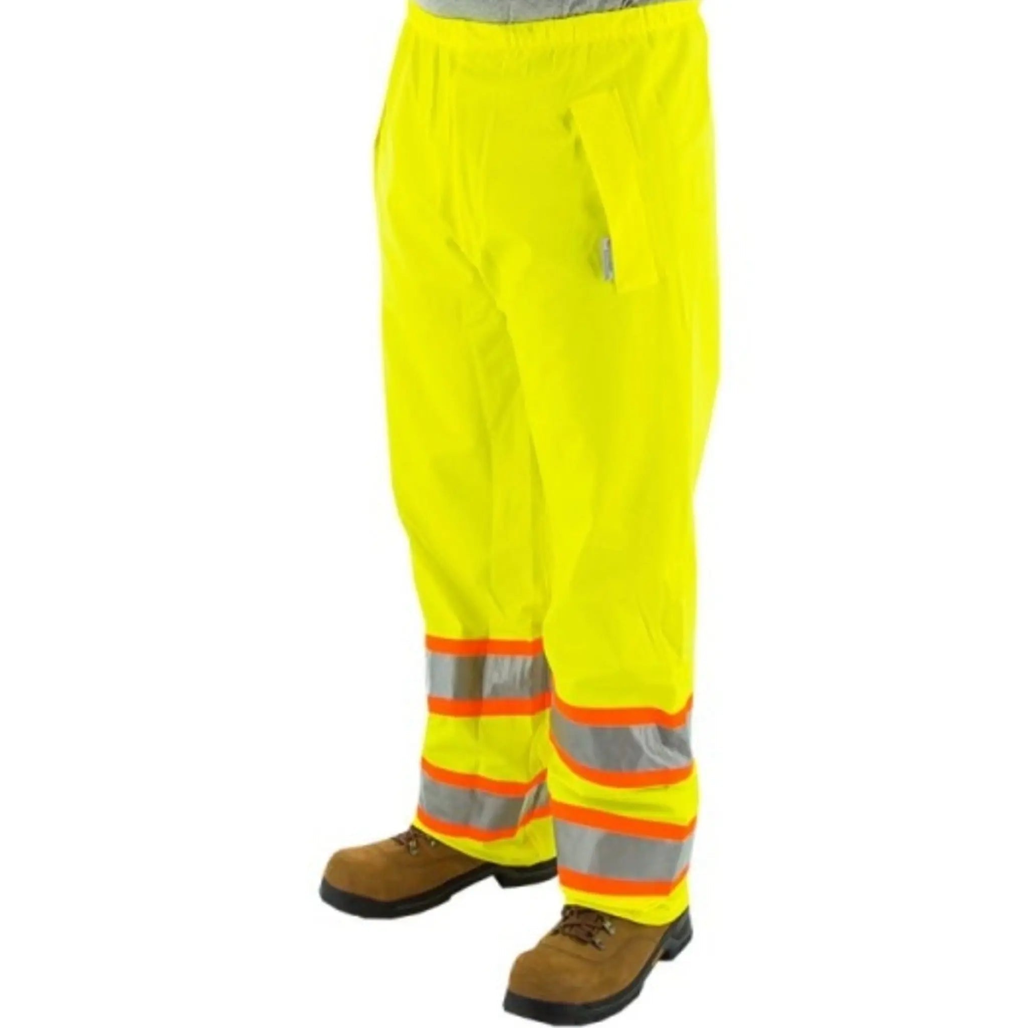 MAJESTIC Majestic 75-7351/M PU/Poly Hi Vis Waterproof DOT Waist Rain Pants Medium