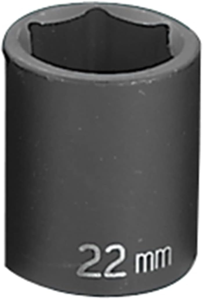 GREY PNEUMATIC Grey Pneumatic 2022M Impact Socket 1/2 inch Drive 22mm 6-point Standard Length