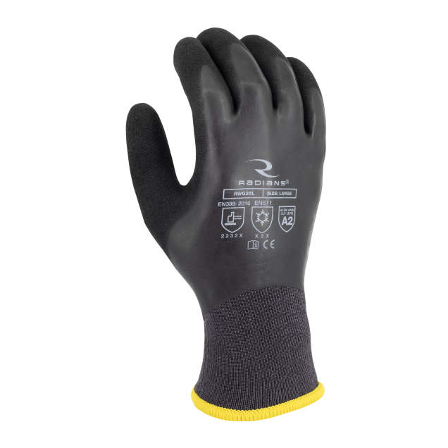 RADIANS Radians RWG28M Cold Protection Cut-Resistant Coated Gloves M Pack of 12