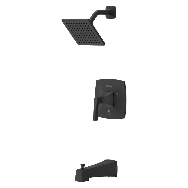 PFISTER Pfister LG898HTSDB Holliston 1-handle tub & shower trim kit 1.75 GPM 6 inch