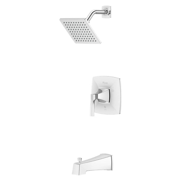 PFISTER Pfister LG898HTSDB Holliston 1-handle tub & shower trim kit 1.75 GPM 6 inch