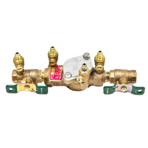 WATTS Watts 0063240 1 inch lead free double check valve backflow preventer assembly, quarter turn shutoff, single top entry, viega propress adaptors
