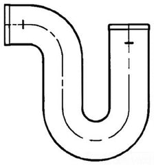 TYLER PIPE Tyler Pipe 010265 3 no-hub deep seal p-trap 3 in