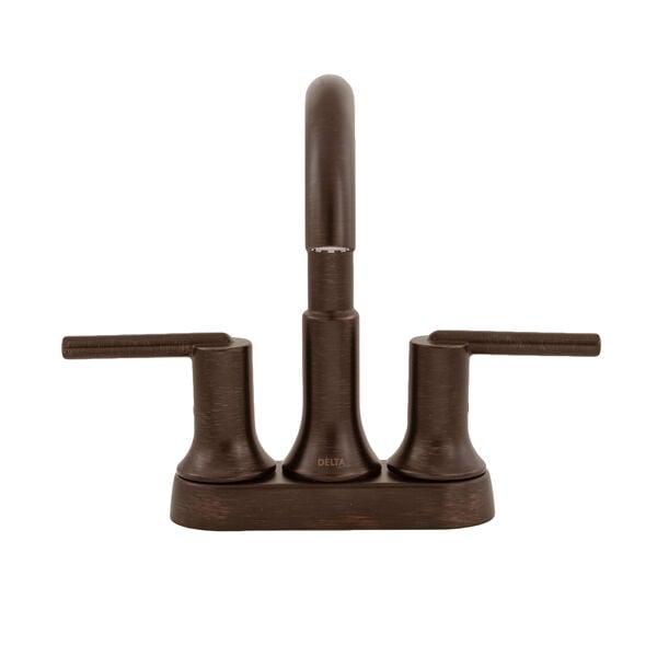 DELTA FAUCET Delta Faucet 2559-RBMPU-DST Trinsic Two Handle Centerset Bathroom Sink Faucet 4 inch Centerset