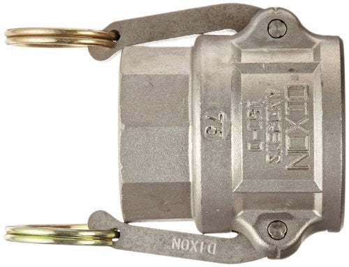 DIXON VALVE & COUPLING Dixon Valve & Coupling 150-D-SS Type D Coupler 250 PSI 1 1/2 Inch